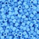 Toho seed beads 8/0 round Opaque-Frosted Blue Turquoise - TR-08-43F
